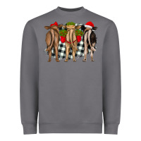 Storm christmas heifers back view Heavyweight Sweatshirt - RanaPortraitStore