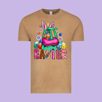 Easter Vintage Tee Designed By Cowhidedigitalart