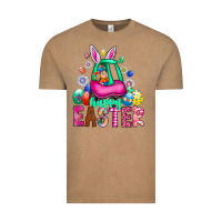 Vintage Coffee Easter Vintage Tee - CowhideDigitalArt