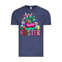 Vintage Denim Easter Vintage Tee - CowhideDigitalArt