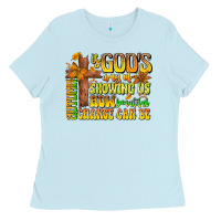 Baby Blue Autumn Is God's way Of Showing Us How Beautiful Ch Ladies Tee - CowhideDigitalArt