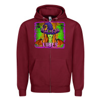 Burgundy bad witch vibes Zipper Hoodie - Jasminsmagicworld