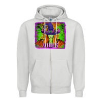 Dove Grey bad witch vibes Zipper Hoodie - Jasminsmagicworld