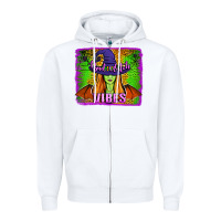 White bad witch vibes Zipper Hoodie - Jasminsmagicworld