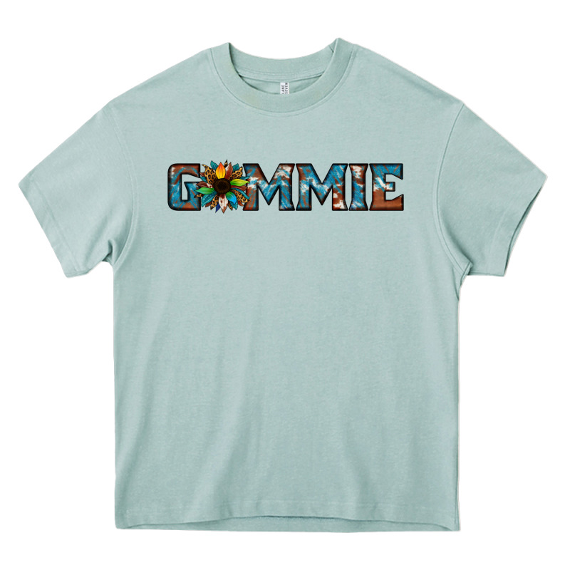 Gammie Sunflower Cowhide Heavy Core Tee by Jasminsmagicworld | Teevron