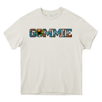 Cream gammie sunflower cowhide Heavy Core Tee - Jasminsmagicworld