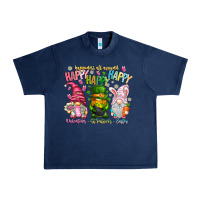 Navy Happiness All Around Happy Valentines Patrick East Urban Heavy Tee - CowhideDigitalArt