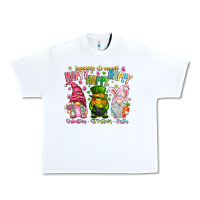 White Happiness All Around Happy Valentines Patrick East Urban Heavy Tee - CowhideDigitalArt