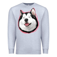 Heather Grey husky Premium Sweatshirt - Jasminsmagicworld