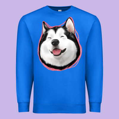 Husky Premium Sweatshirt Designed By Jasminsmagicworld