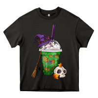 Asphalt Halloween Spooky Pumpkins Frappe Heavy Core Tee - FaDigitalArtStudio