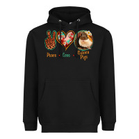 Black Peace Love Guinea Pigs Heavyweight Hoodie - Jasminsmagicworld