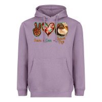Lavender Peace Love Guinea Pigs Heavyweight Hoodie - Jasminsmagicworld