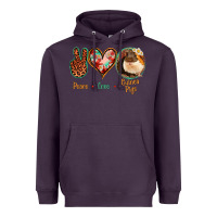 Plum Peace Love Guinea Pigs Heavyweight Hoodie - Jasminsmagicworld