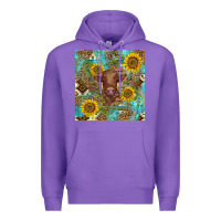Purple western highland cow Premium Hoodie - BarkalooDesign