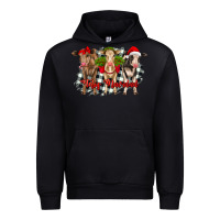 Black feliz navidad heifers front view Urban Hoodie - RanaPortraitStore