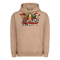 Pigment Burro feliz navidad heifers front view Urban Hoodie - RanaPortraitStore