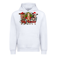 White feliz navidad heifers front view Urban Hoodie - RanaPortraitStore
