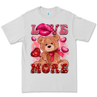 Dove Grey love more with toy bear Premium Tee - FaDigitalArtStudio