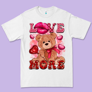 Love More With Toy Bear Premium Tee Designed By Fadigitalartstudio