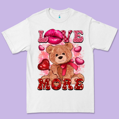 Love More With Toy Bear Premium Tee Designed By Fadigitalartstudio