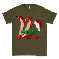 Army Green merry Christmas heels Classic Tee - BarkalooDesign