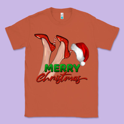 Merry Christmas Heels Classic Tee Designed By Barkaloodesign