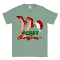 Sage merry Christmas heels Classic Tee - BarkalooDesign