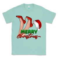 Seafoam merry Christmas heels Classic Tee - BarkalooDesign
