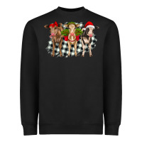 Black Christmas heifers front view Heavyweight Sweatshirt - RanaPortraitStore
