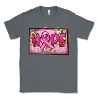 Charcoal Heather Hope Breast Cancer Classic Tee - FaDigitalArtStudio