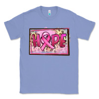 Colony Blue Hope Breast Cancer Classic Tee - FaDigitalArtStudio