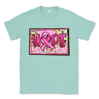 Seafoam Hope Breast Cancer Classic Tee - FaDigitalArtStudio