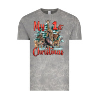 Cloud Rock my first christmas baby safari animals Vintage Tee - LillyAllenDesigns