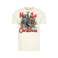 Vintage Arctic my first christmas baby safari animals Vintage Tee - LillyAllenDesigns