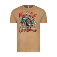 Vintage Camel my first christmas baby safari animals Vintage Tee - LillyAllenDesigns