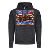 Vintage Black monster truck american flag tumbler Vintage Hoodie - Artiststas