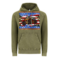 Vintage Olive monster truck american flag tumbler Vintage Hoodie - Artiststas
