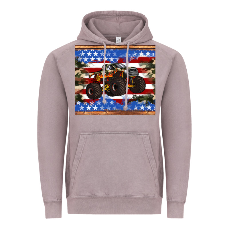 Monster Truck American Flag Tumbler Vintage Hoodie by Artiststas | Teevron