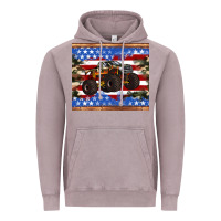Vintage Zinc monster truck american flag tumbler Vintage Hoodie - Artiststas