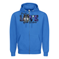 True Royal for the love of the wolves Zipper Hoodie - RanaPortraitStore