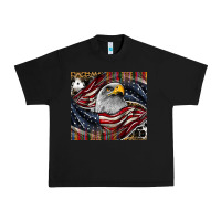 Black American eagle Urban Heavy Tee - CowhideDigitalArt