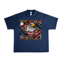 Navy American eagle Urban Heavy Tee - CowhideDigitalArt