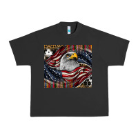 Pigment Black American eagle Urban Heavy Tee - CowhideDigitalArt