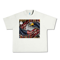 Pistachio American eagle Urban Heavy Tee - CowhideDigitalArt