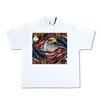 White American eagle Urban Heavy Tee - CowhideDigitalArt