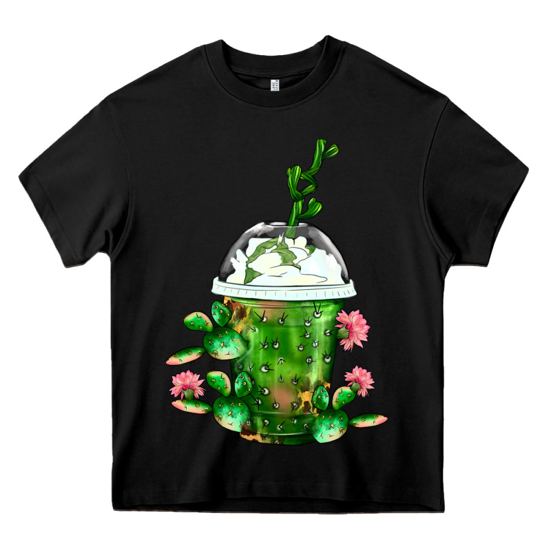 Western Cactus Cold Frappe Heavy Core Tee by FaDigitalArtStudio | Teevron