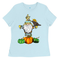 Baby Blue Scracrow Ladies Tee - CowhideDigitalArt