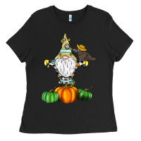 Black Scracrow Ladies Tee - CowhideDigitalArt