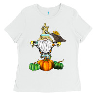 White Scracrow Ladies Tee - CowhideDigitalArt